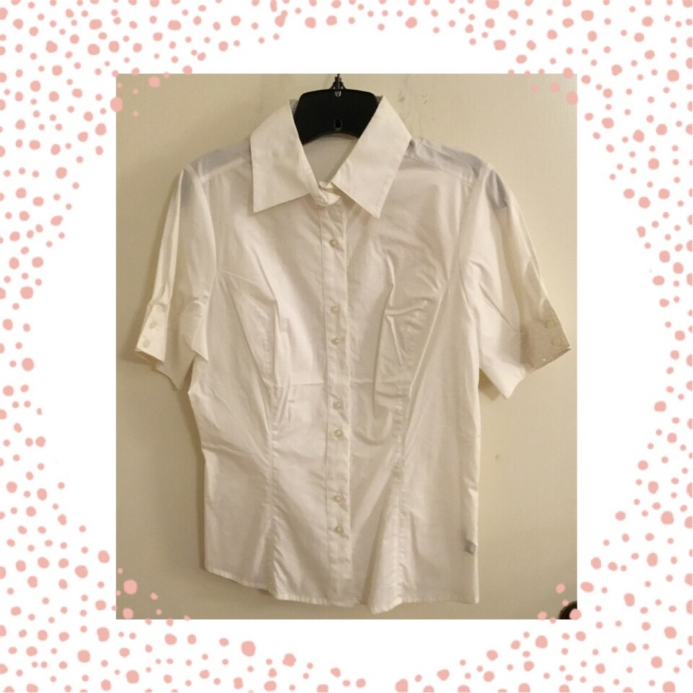 LN The Limited White Button Down Size Medium